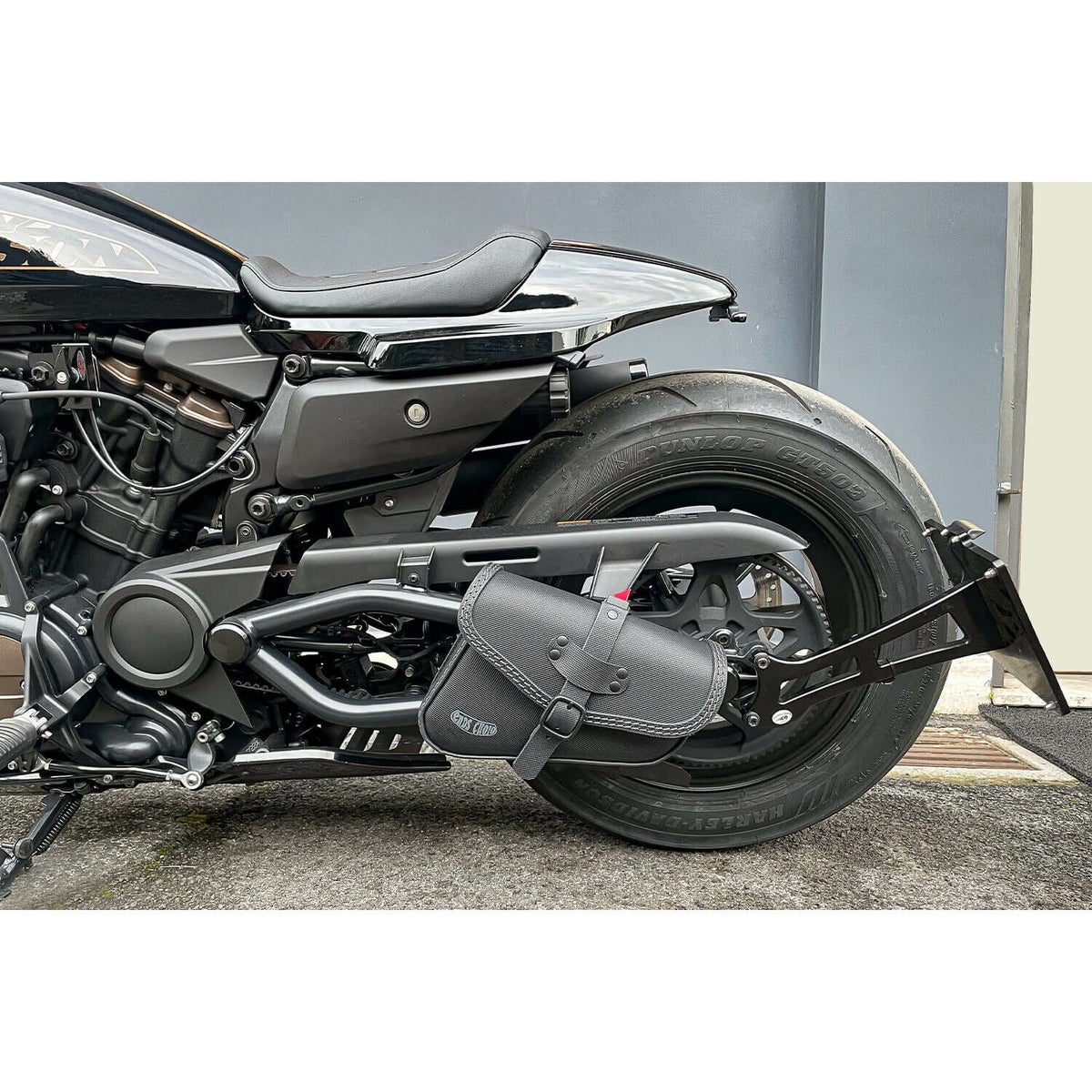 Rev Fusion レザーサドルバッグ 3.5L (型押しレザー)3