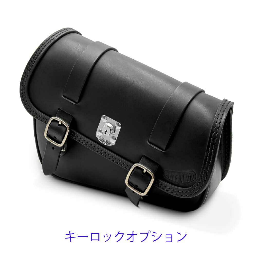 エンズクオイオ DUB レザーサドルバッグ 7L (ブラック)9
