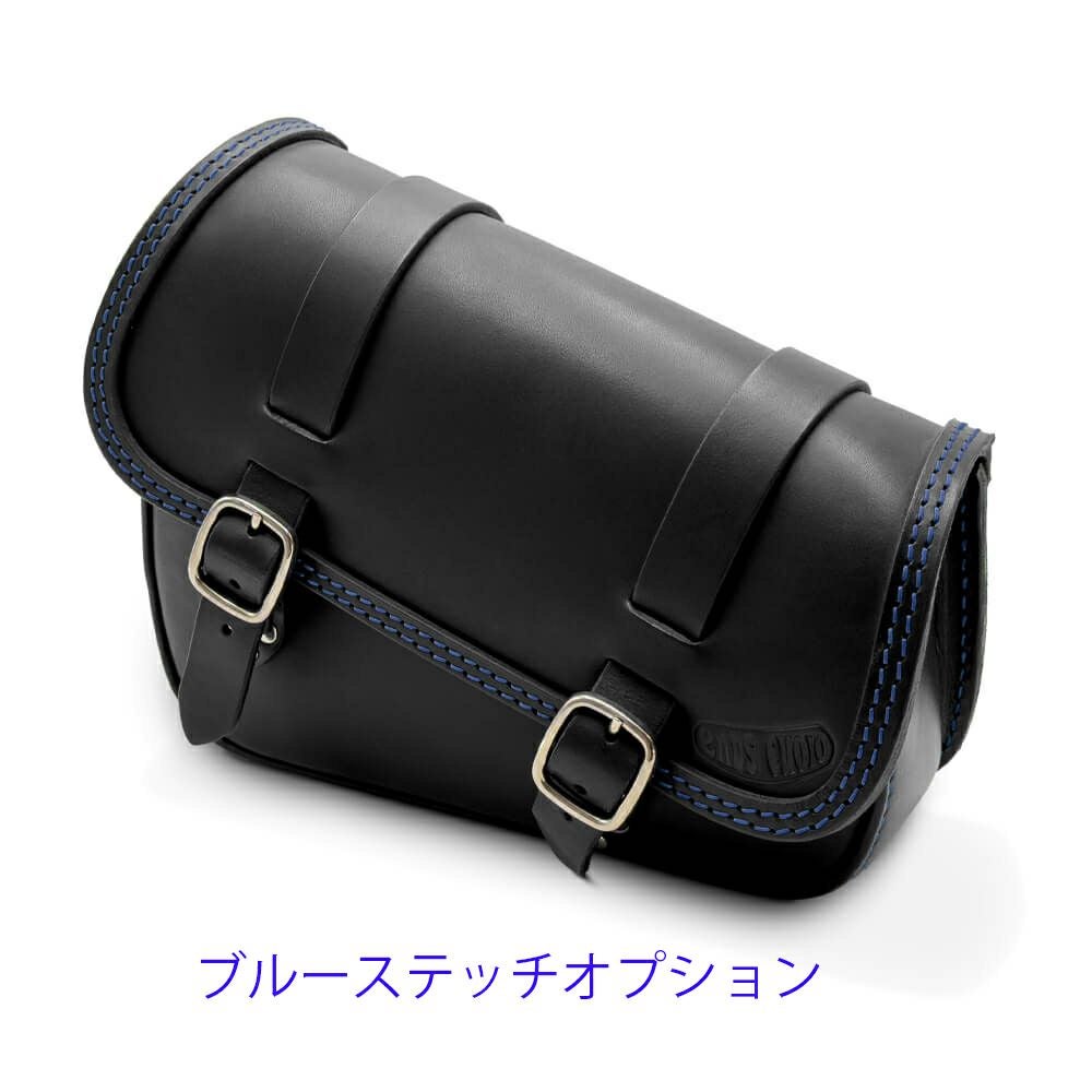 エンズクオイオ DUB レザーサドルバッグ 7L (ブラック)11