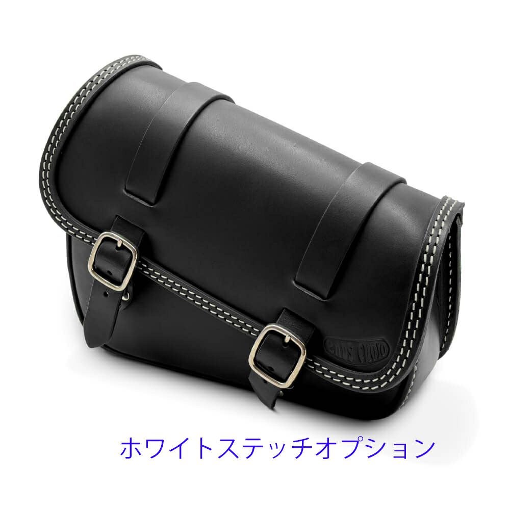 エンズクオイオ DUB レザーサドルバッグ 7L (ブラック)12