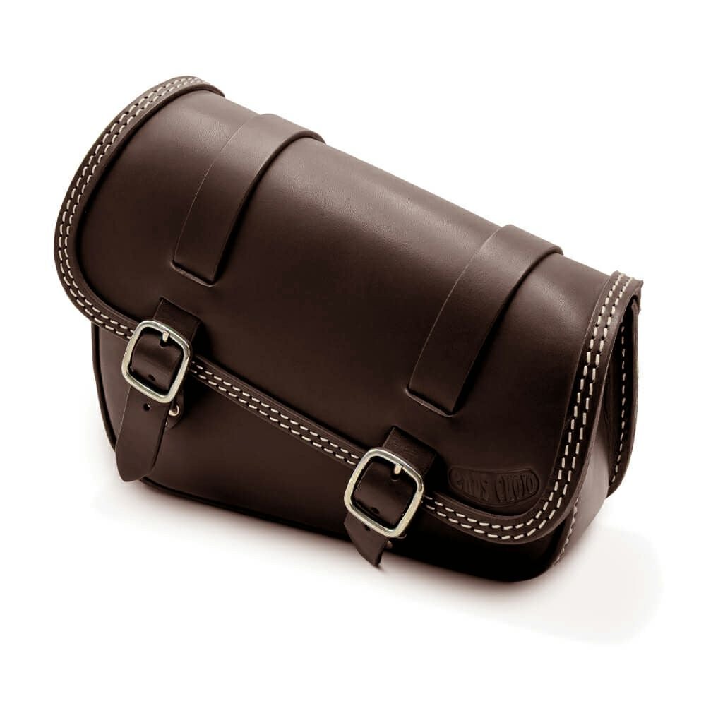 DUB レザーサドルバッグ 7L (ダークブラウン)1