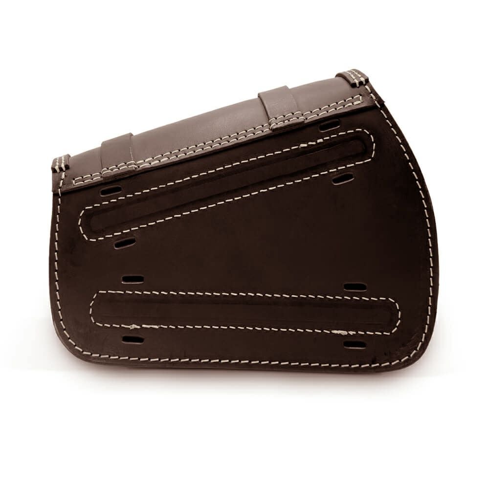 DUB レザーサドルバッグ 7L (ダークブラウン)2