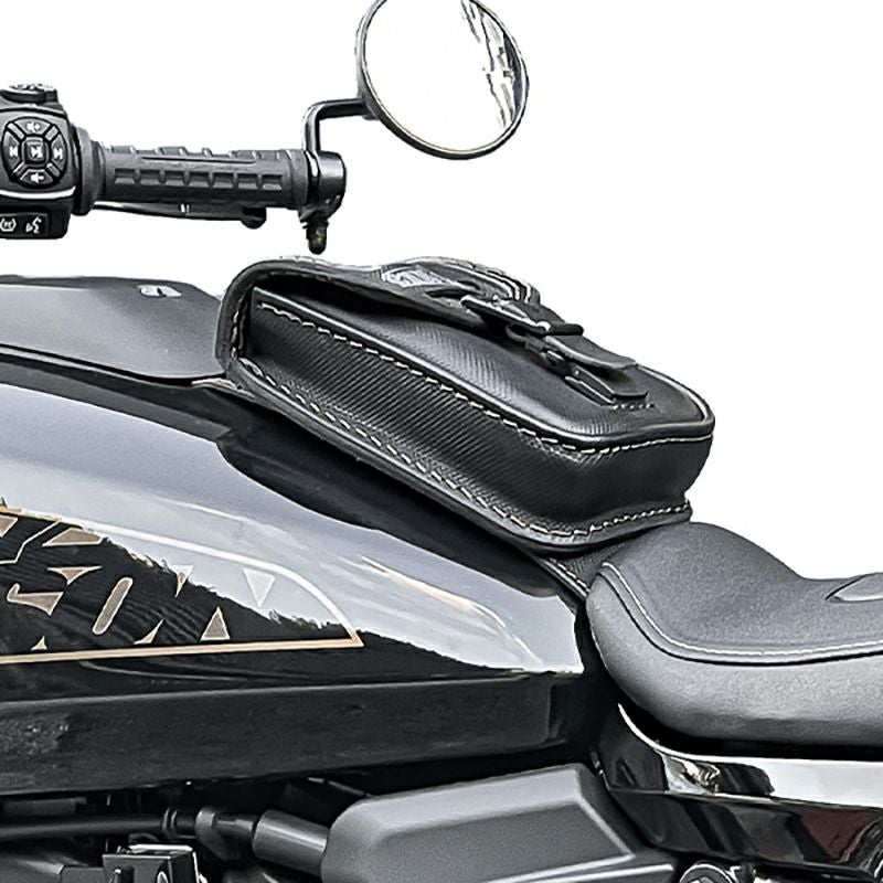 Rev Smart レザー タンクバッグ (型押しレザー)