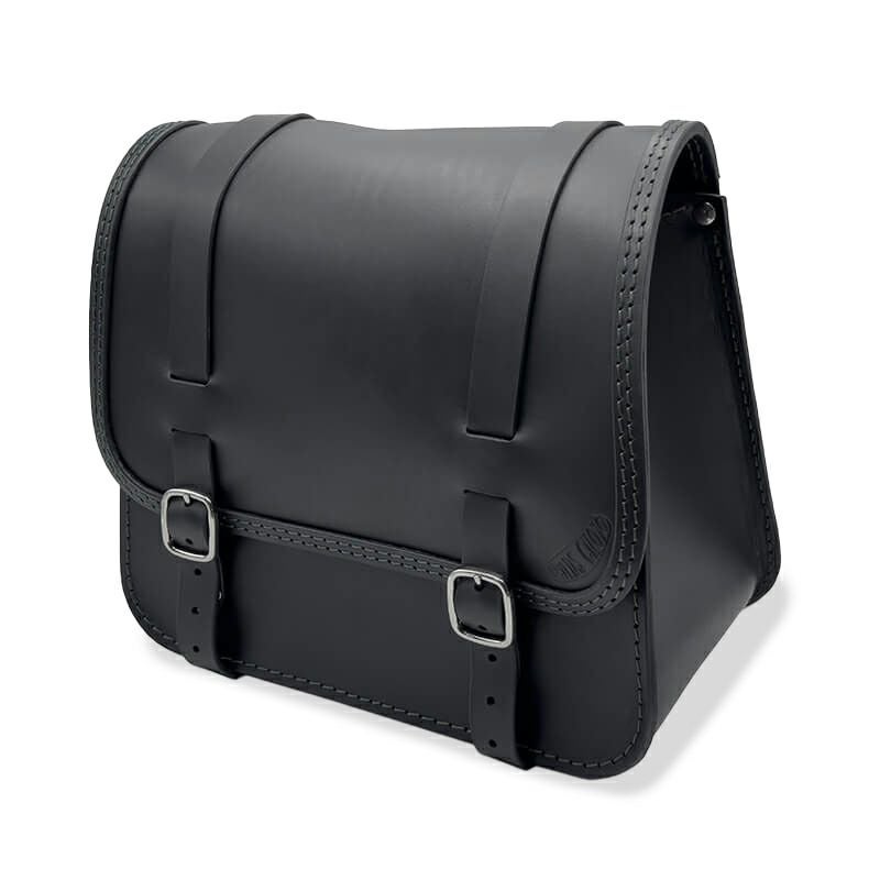 Rap レザーサドルバッグ (ブラック)5
