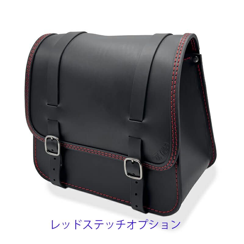 Rap レザーサドルバッグ (ブラック)11