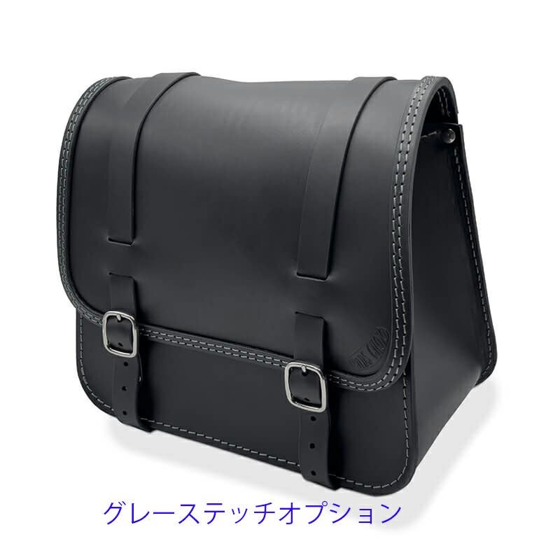 Rap レザーサドルバッグ (ブラック)13