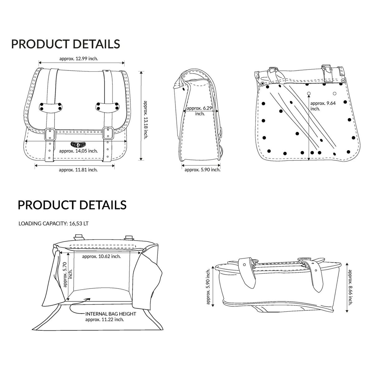 Rev Rap レザーサドルバッグ 16.5L13