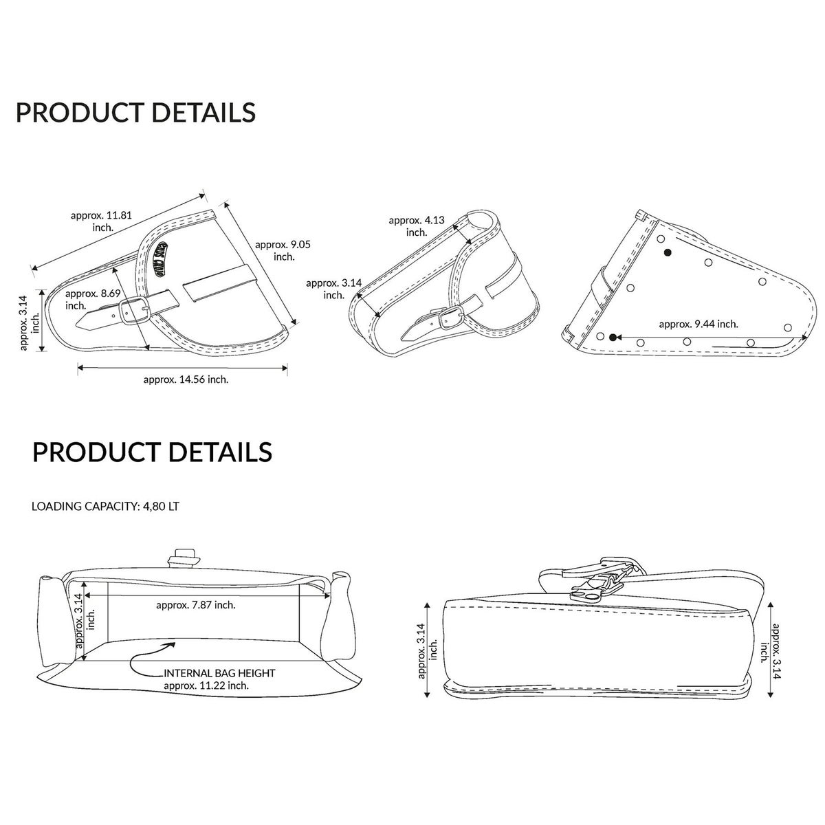 Trap レザーサドルバッグ 5L (リンクルレザー)9