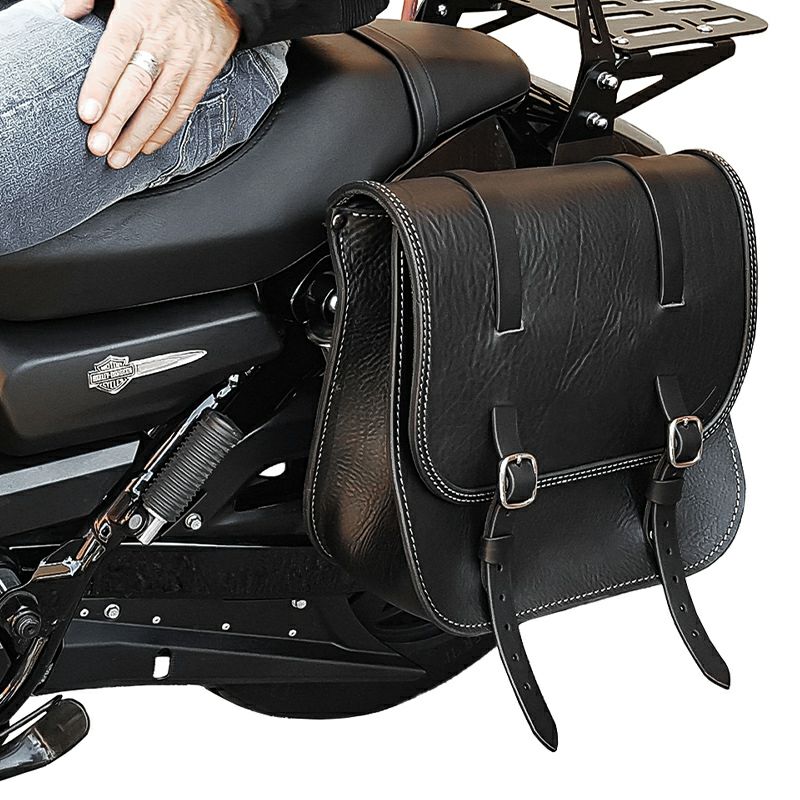 Big Ben Street レザーサドルバッグ 20.5L (ブラック)1