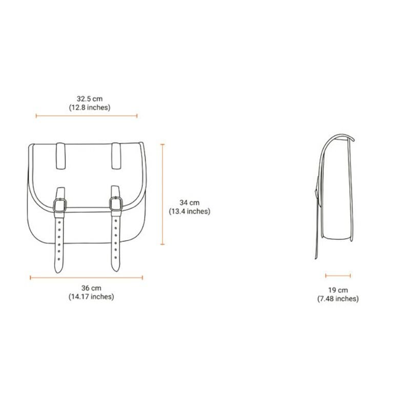 Big Ben Street レザーサドルバッグ 20.5L (ブラック)14