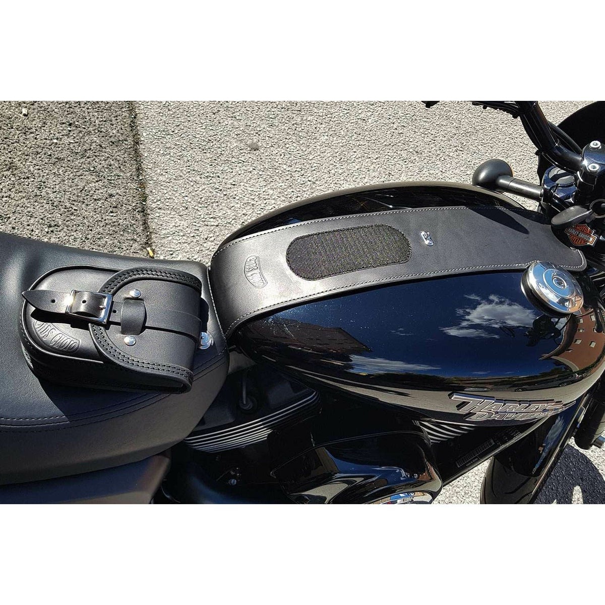 Smart レザータンクバッグ (ブラック) ストリート2