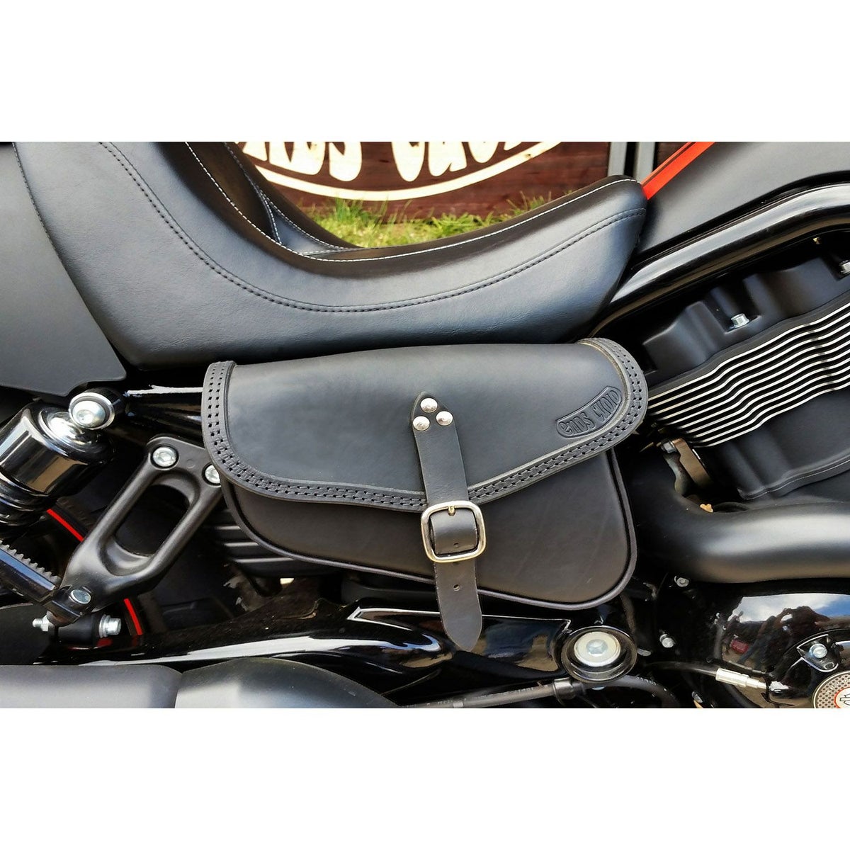 V-Bag レザーサドルバッグ (型押しレザー)3