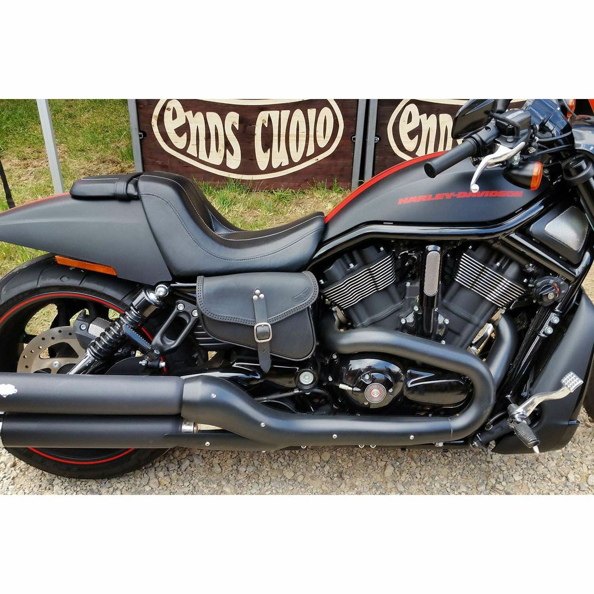 V-Bag レザーサドルバッグ (型押しレザー)4