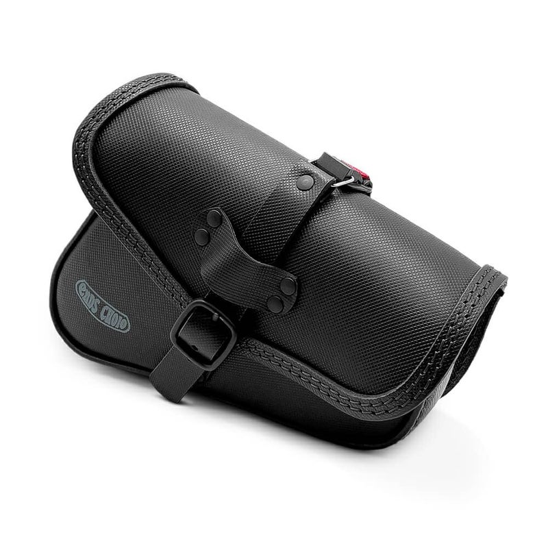 Rev V-Small Bag レザーサドルバッグ (型押しレザー)