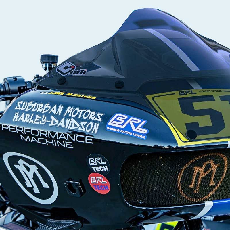 BRLレーススタイル バブル・ウィンドシールド (ダークスモーク)