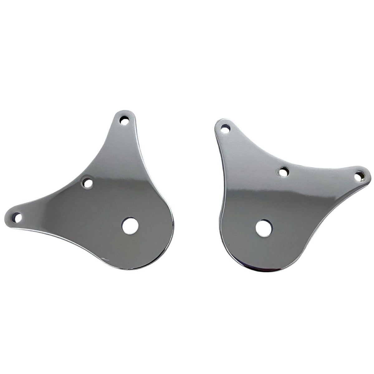 トライグライド リアバンパー用 フラッグホルダープレート (クローム)