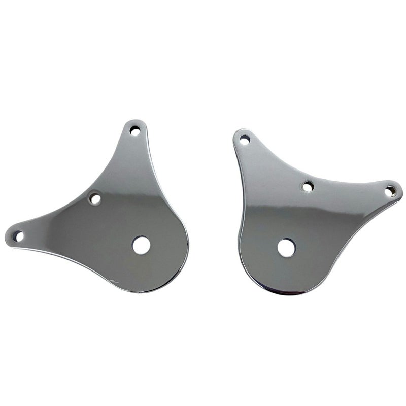 トライグライド リアバンパー用 フラッグホルダープレート (クローム)