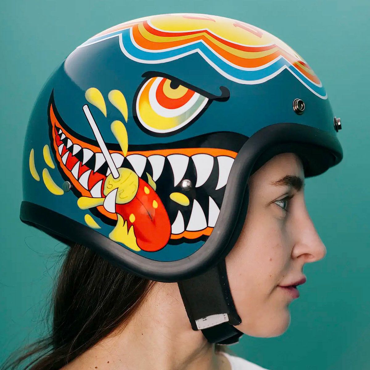 DMD ビンテージ コレクション レトロ ジェットヘルメット LOLLIPOP