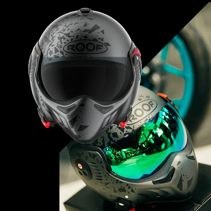 Boxer アルファ システムヘルメット マットグラファイト ROOF