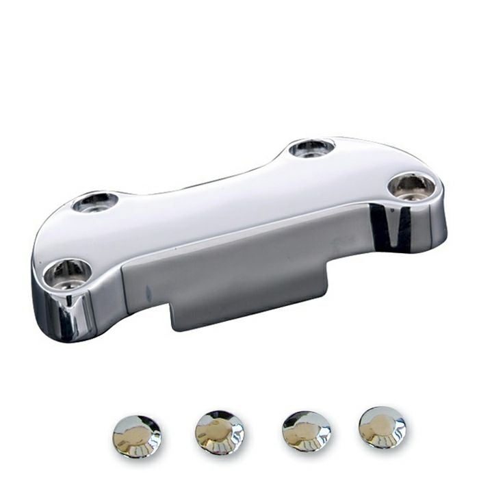 スカートデザイン・ハンドルトップクランプ 1インチ (クローム)