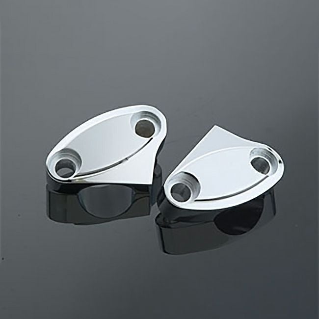 ツーピース・ハンドルトップクランプ 1インチ (クローム)