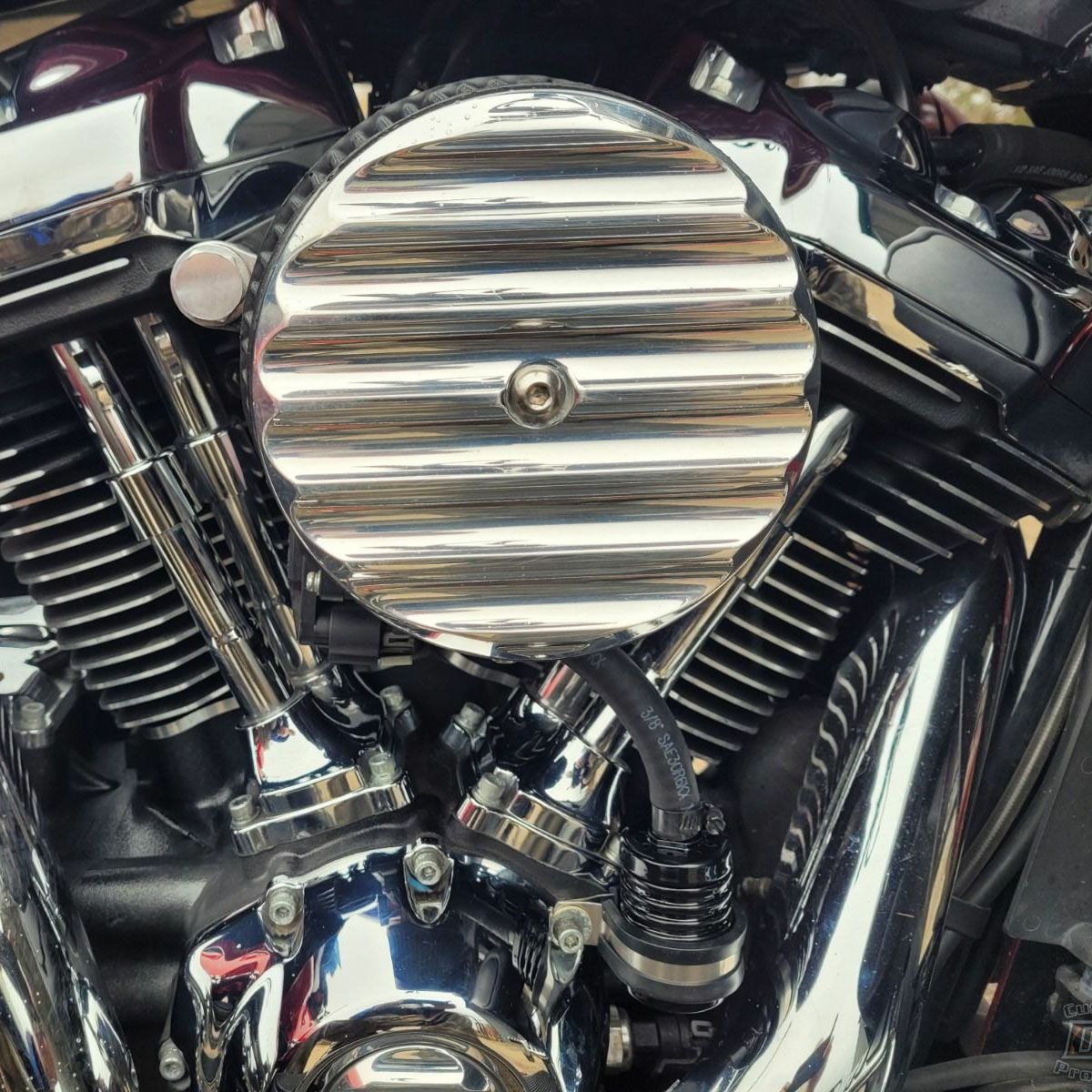 ハーレー プレミアム ブリーザー ビレット オイルキャッチタンクキット ブラック DK Custom 3