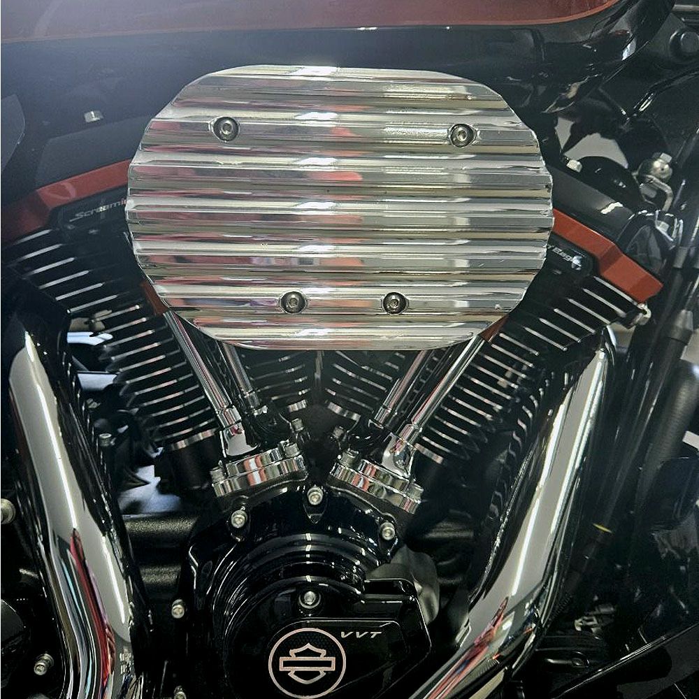 2025以降 ツーリング、ソフテイル NEXGEN 828 ハイフロー エアクリーナーキット ポリッシュ DK Custom