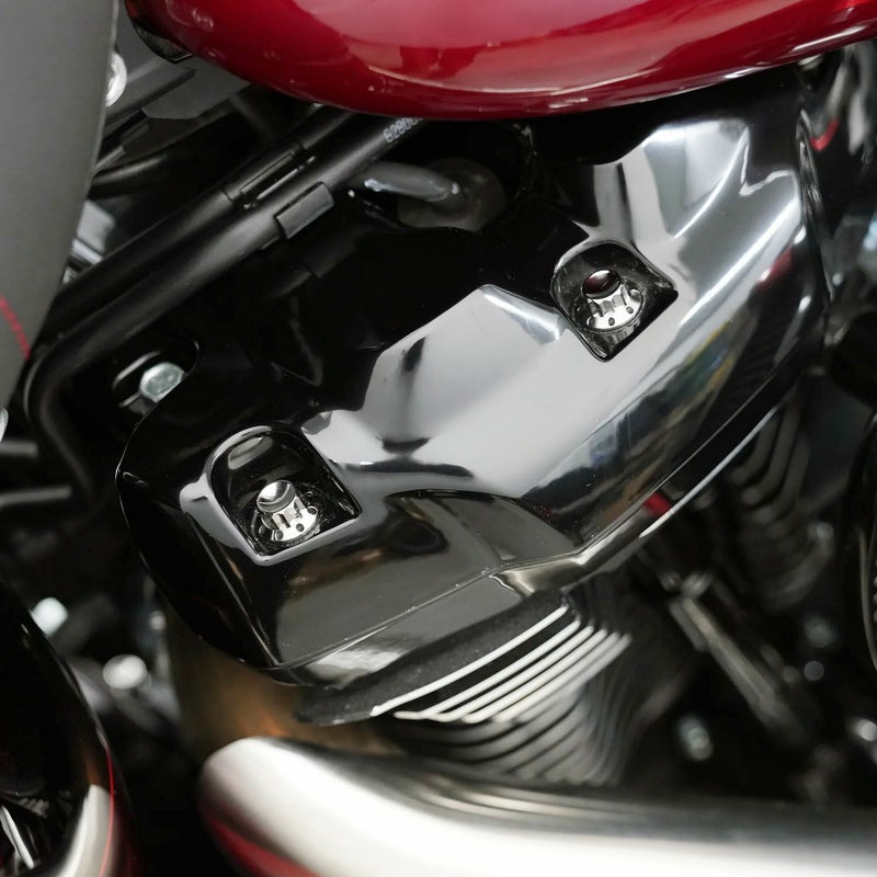 Arlenness（アレンネス） チタン 12ポイント ロッカーボックスボルトキット ポリッシュ M8 ツーリング、ソフテイル