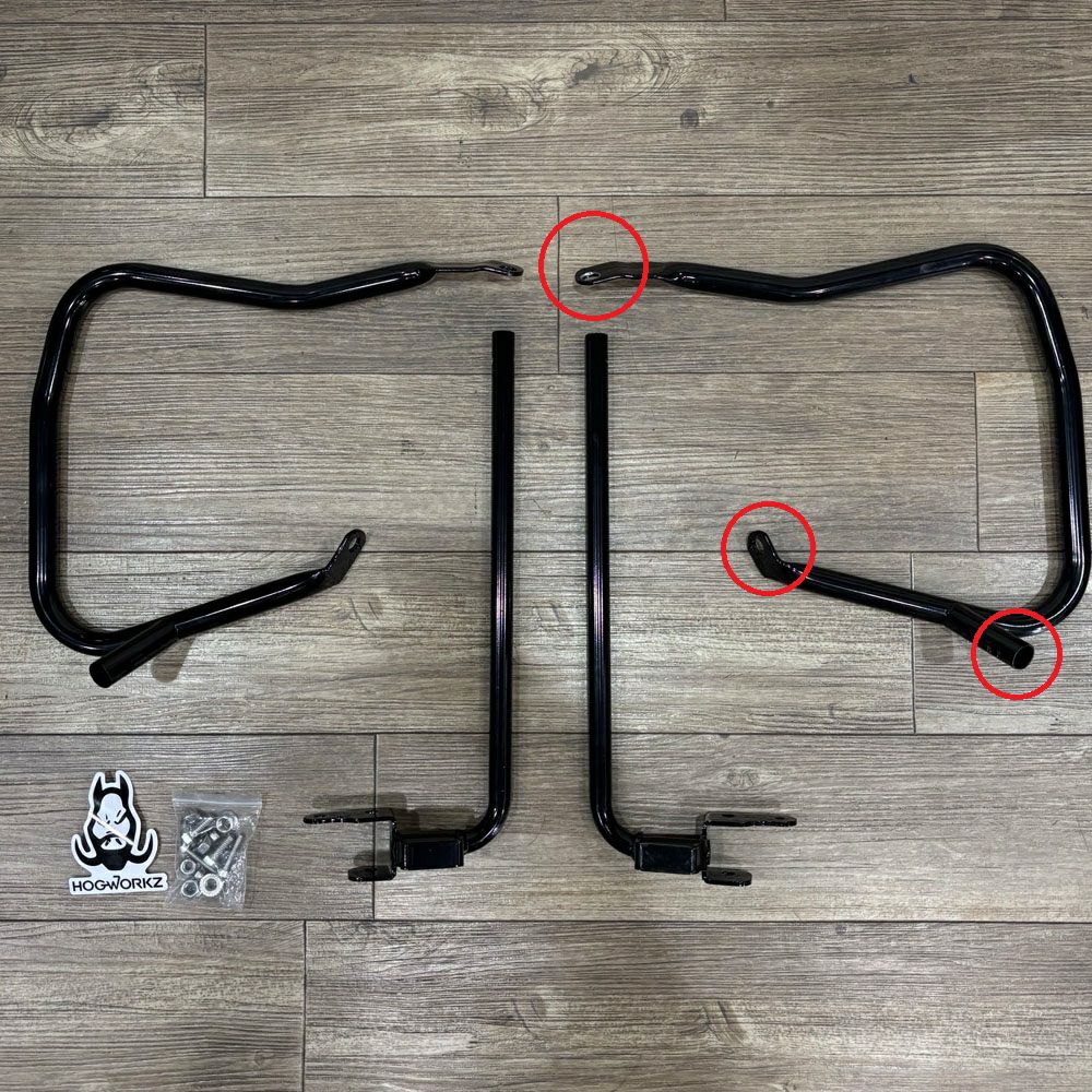 Hog Workz 2024以降 ロードグライド、ストリートグライド 7/8インチ径サドルバッグガード 