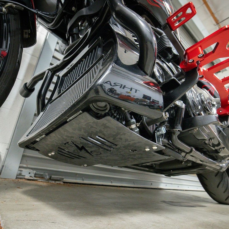2024以降 ツーリング スキッドプレート フォージドカーボン ブラック THRASHIN SUPPLY 