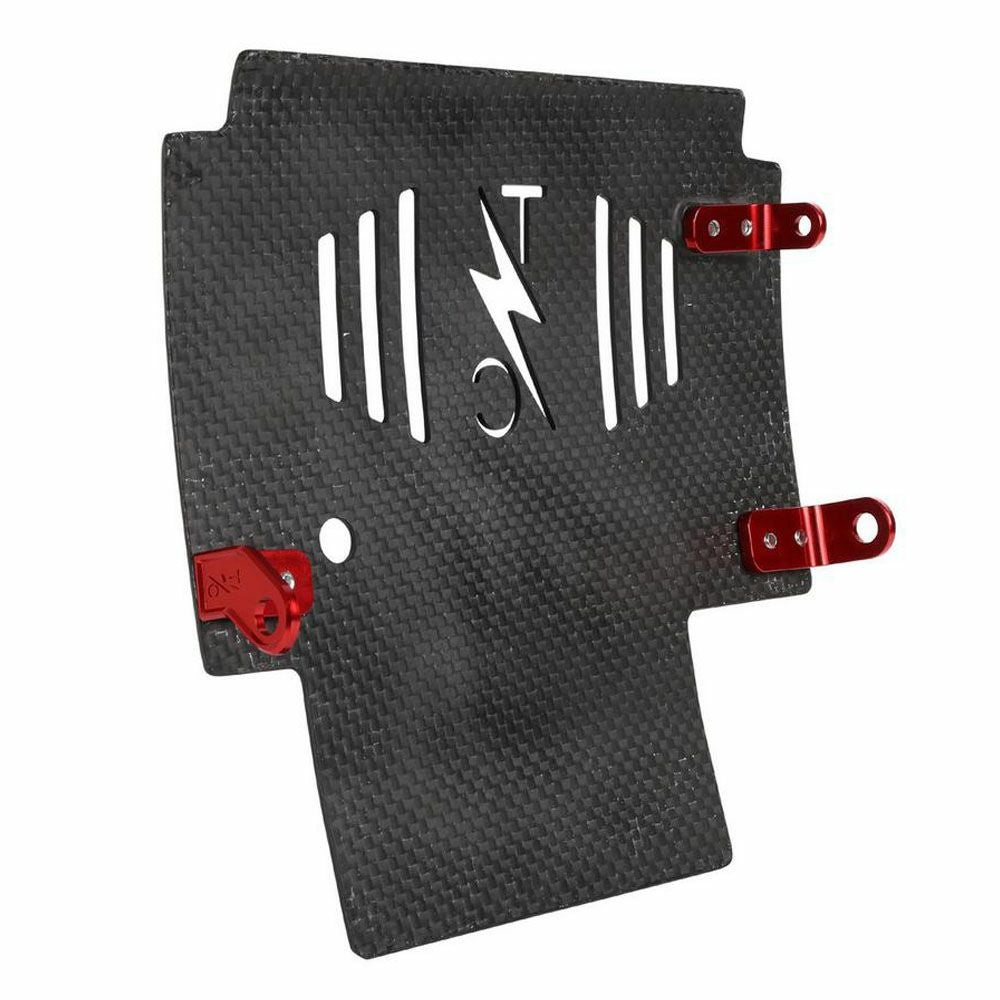  2024以降 ツーリング スキッドプレート ウーブンカーボン レッド THRASHIN SUPPLY 