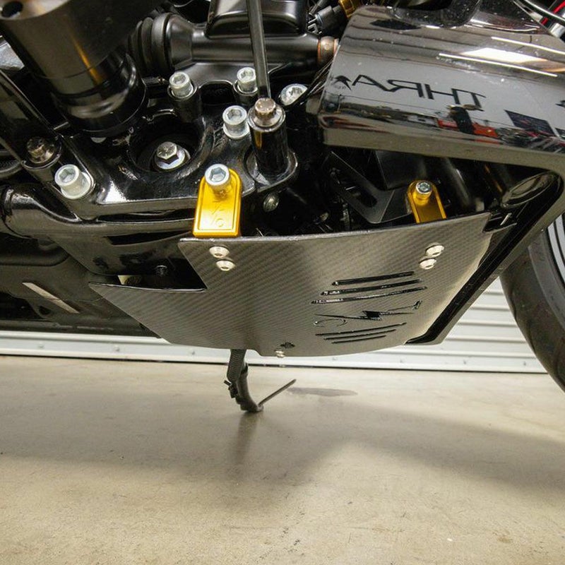 2024以降 ツーリング スキッドプレート ウーブンカーボン ゴールド THRASHIN SUPPLY 