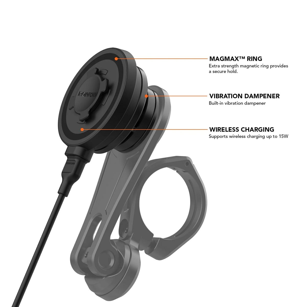 ロックフォーム モーターサイクルマウント用 ワイヤレス充電ヘッド6