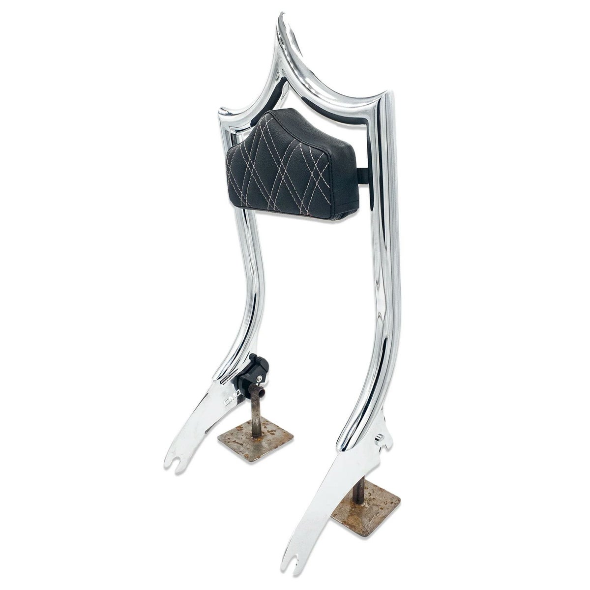 Next Level シート/バックレストセット ダブルダイアモンド (クローム/ホワイトステッチ)5