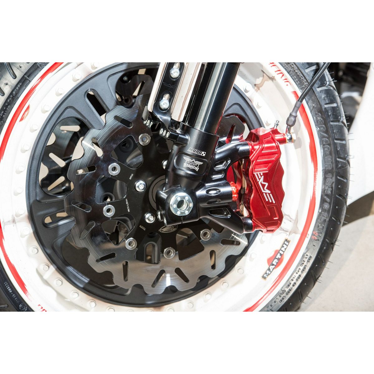 ラジアルマウント ブレーキキャリパー フロント・左用 (レッド)2