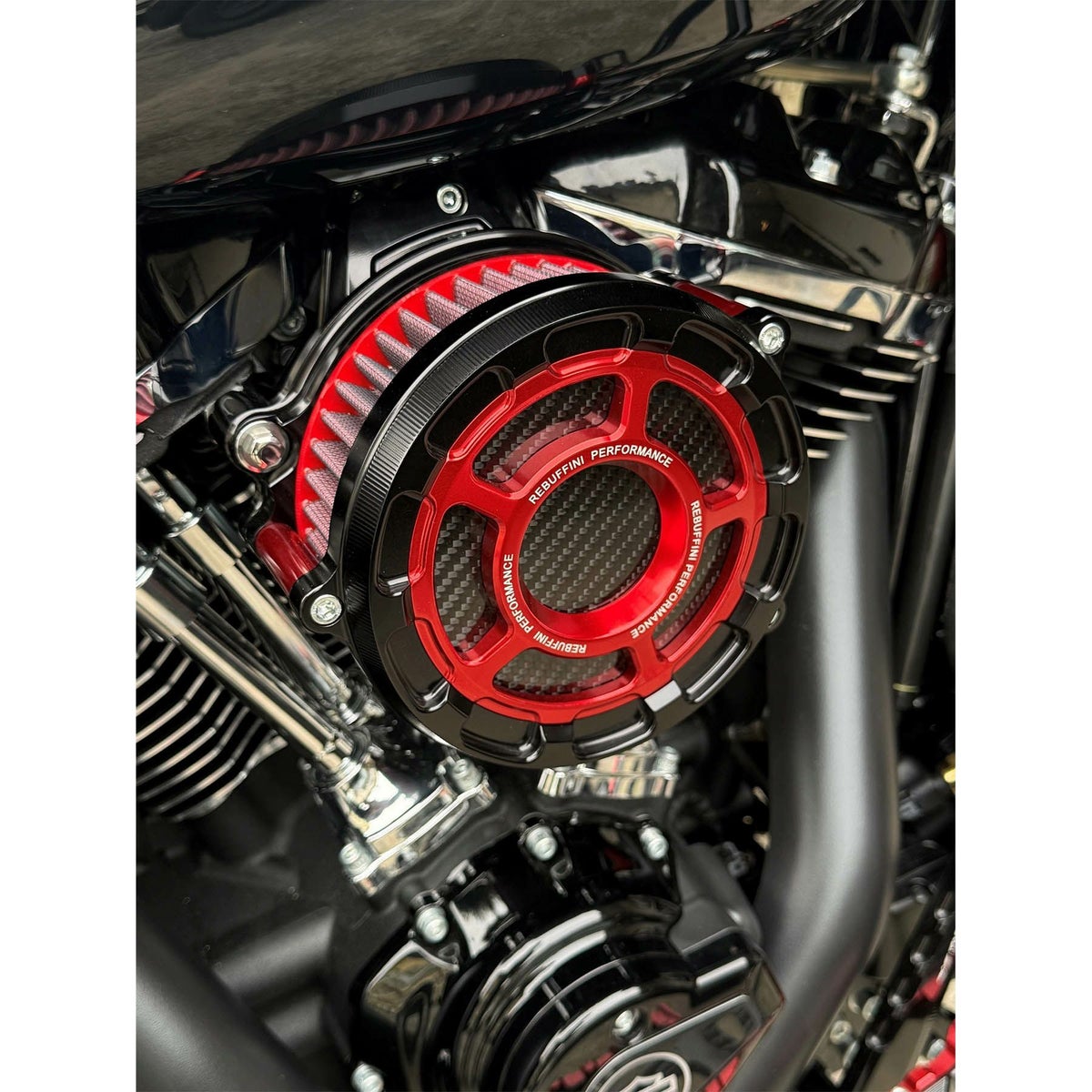 GPX ハイフロー・エアクリーナー (レッド)4