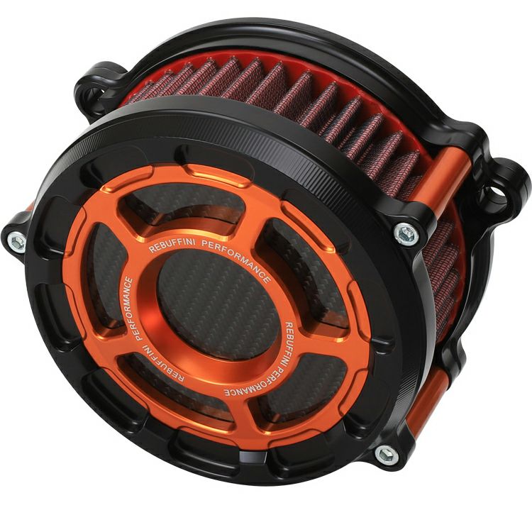 GPX ハイフロー・エアクリーナー (オレンジ) M8 ツーリング、M8 ソフテイル