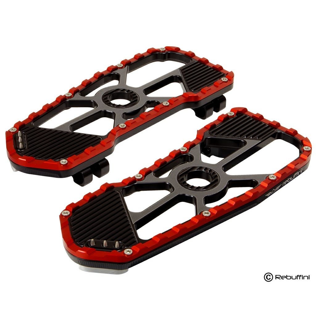 Wheelie ドライバー・ビレットフットボード (ブラック/レッド) 1