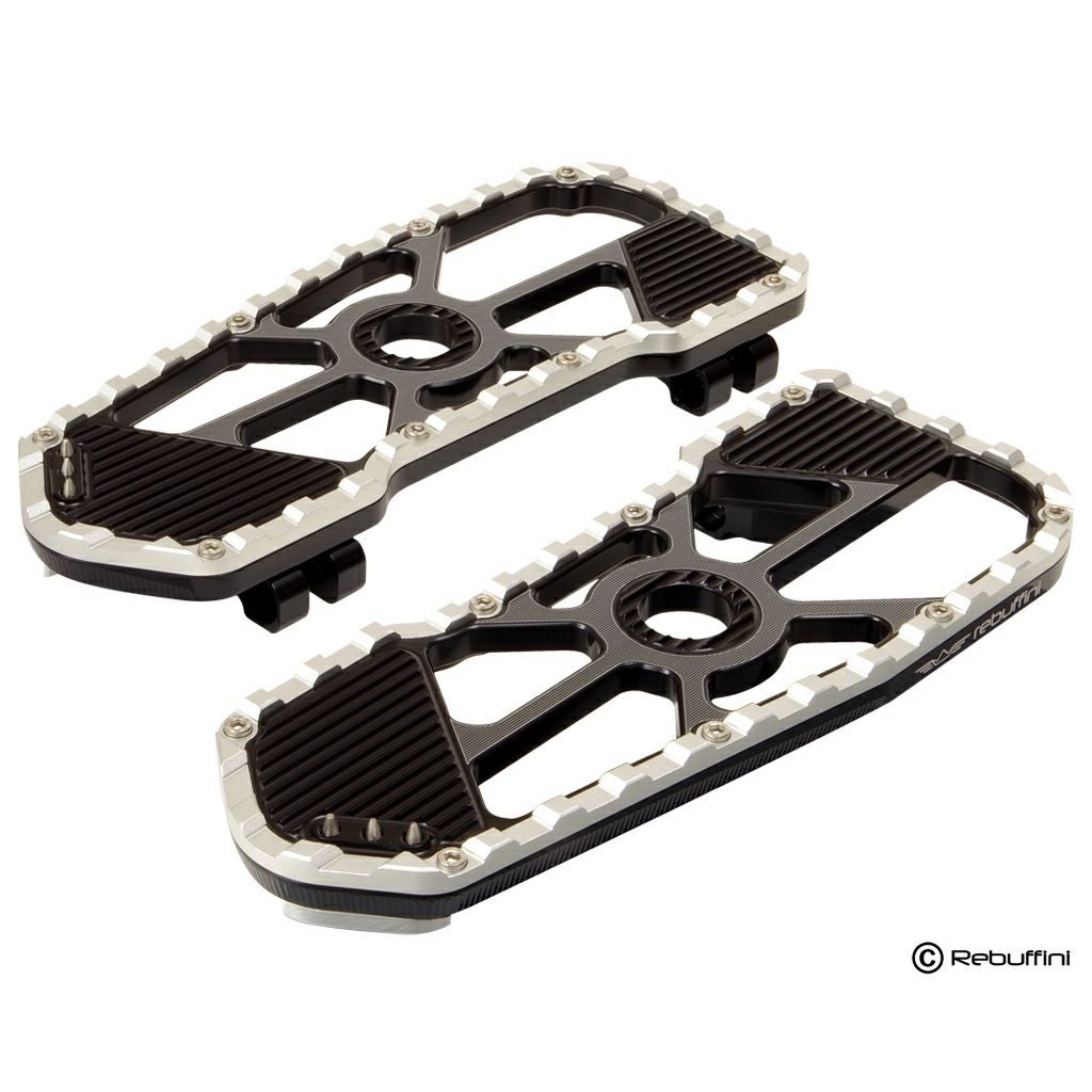 Wheelie ドライバー・ビレットフットボード (ブラック/シルバー)1