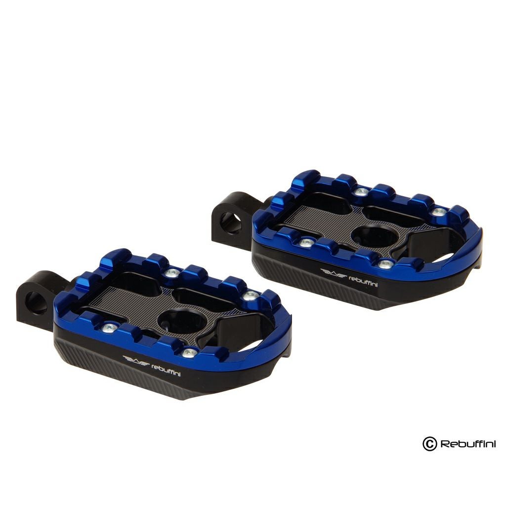 Wheelie パッセンジャー フットペグ (ブラック/ブルー) ツーリング3