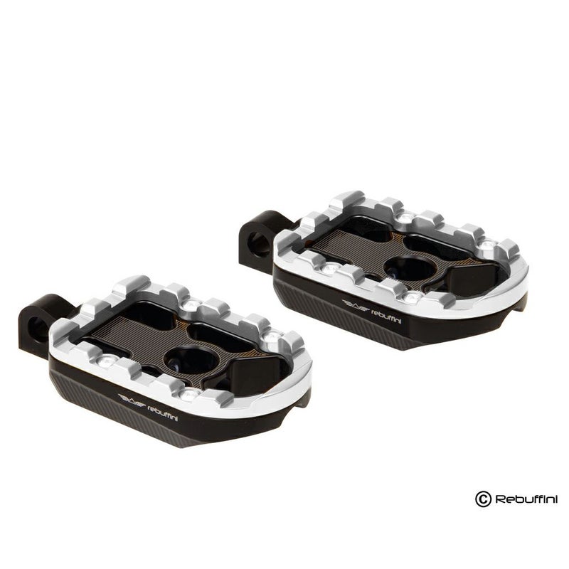 Wheelie パッセンジャー フットペグ (ブラック/シルバー) ツーリング