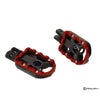 Wheelie ライダー フットペグ (ブラック/レッド) M8ソフテイル