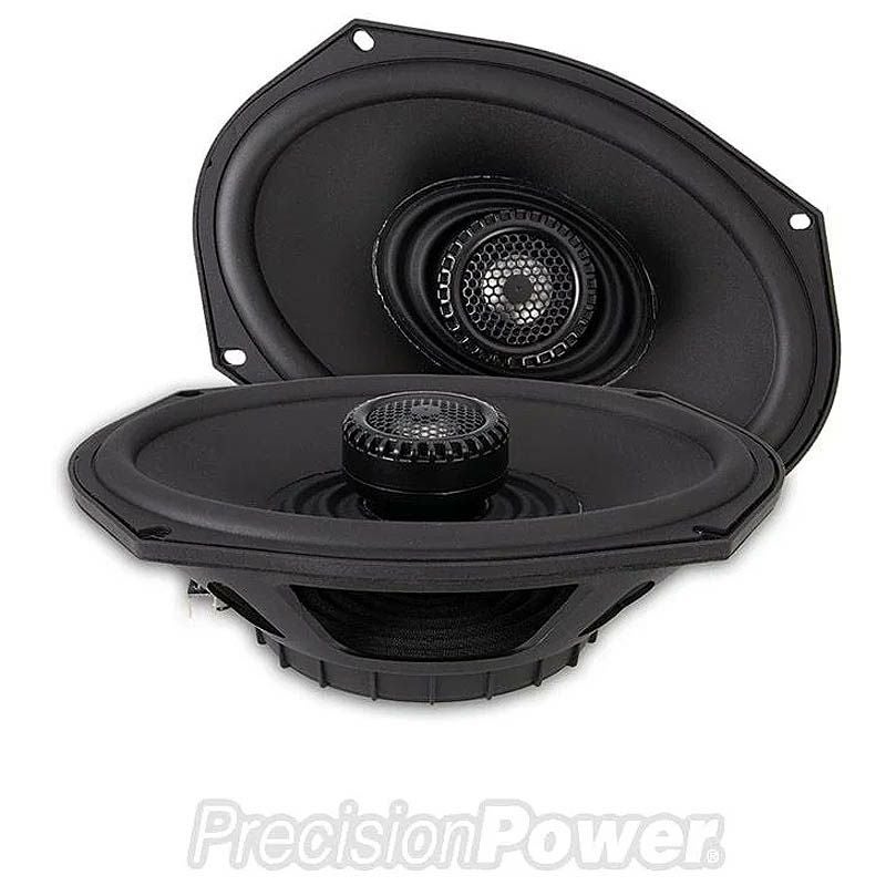 ハーレー ツーリング 6X9インチ サドルバッグリッド スピーカー 2オーム Precision Power（プレシジョンパワー）