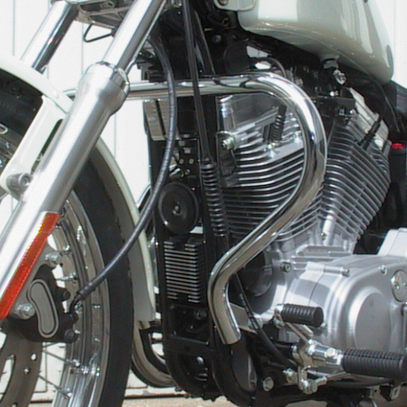 VT400S エンジンガードバイクフレームパーツ クロームメッキ VT400S