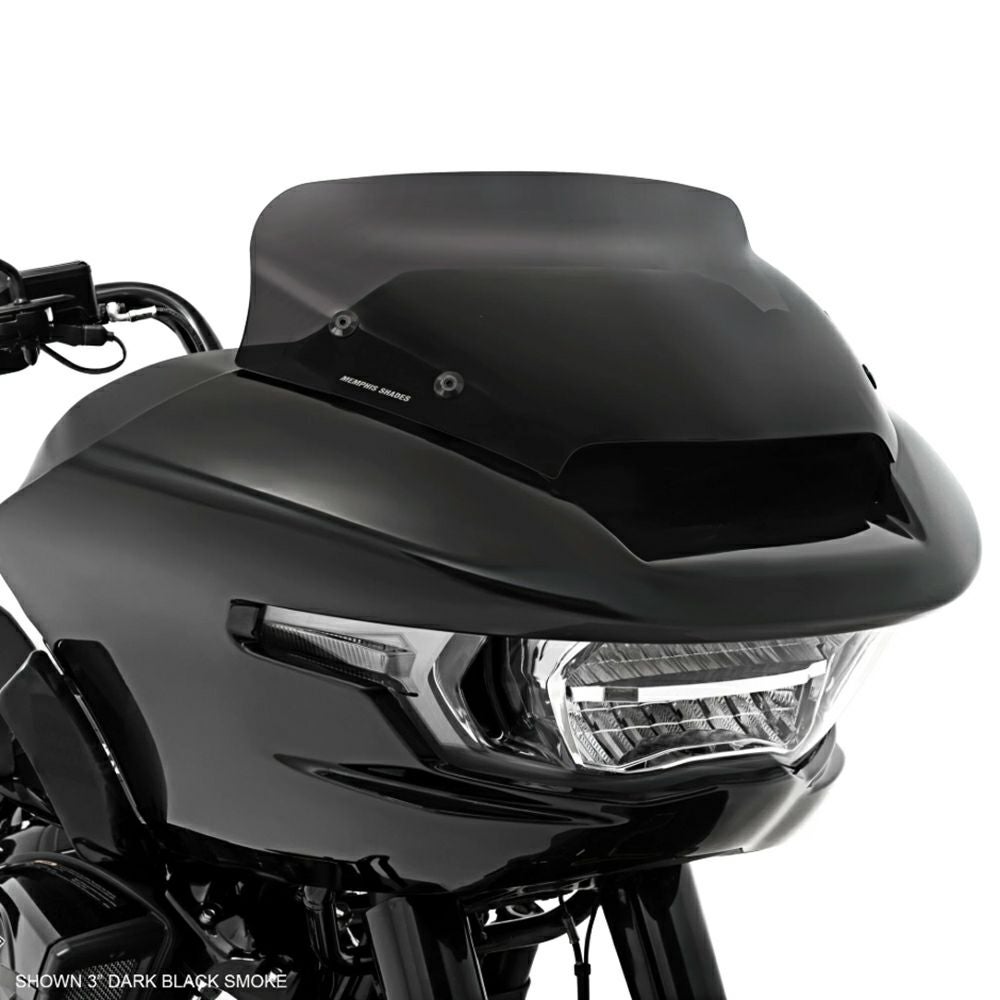 スポイラー・ウィンドシールド 3インチ (ダークブラックスモーク)1