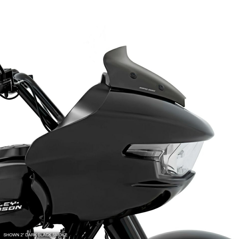 スポイラー・ウィンドシールド 2インチ (ダークブラックスモーク)