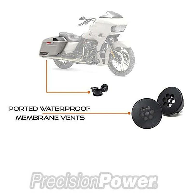 ハーレー ツーリング 10インチ サブウーファー 左側サドルバッグリッド 取り付けキット Precision Power（プレシジョンパワー） 4