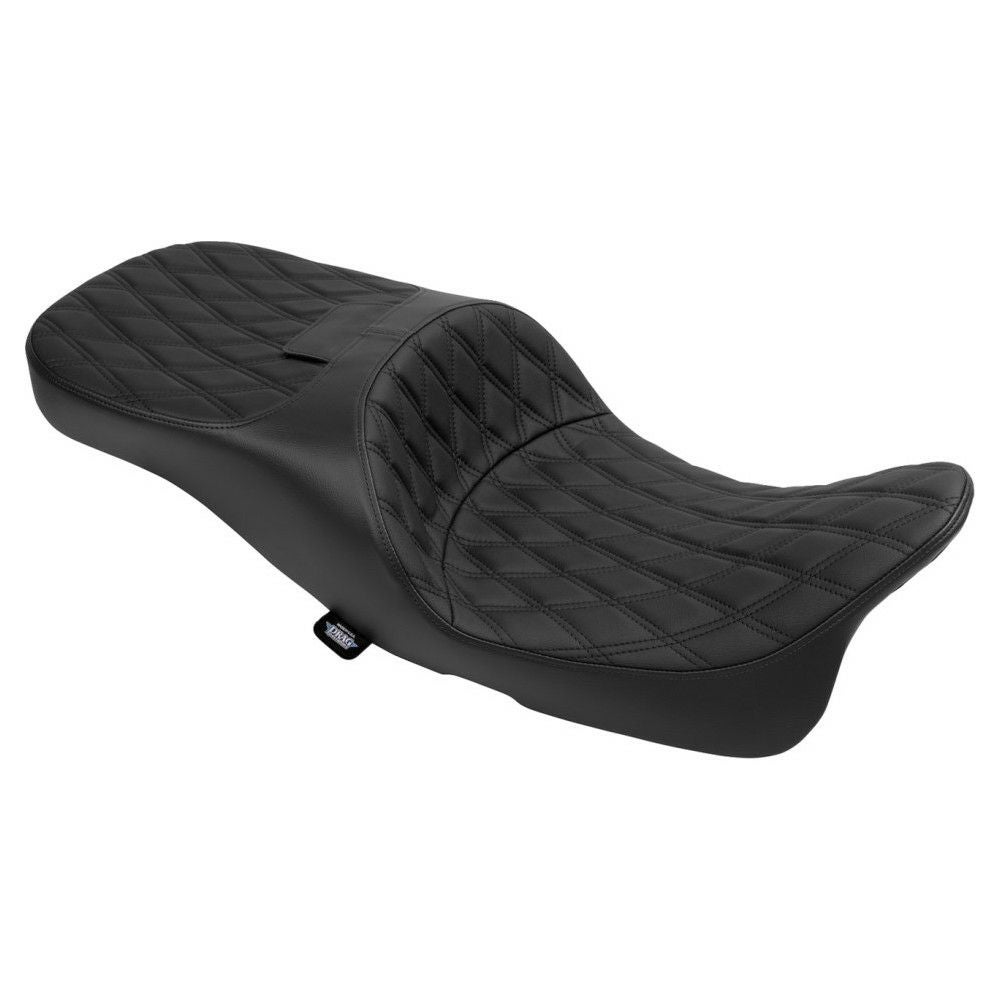 Drag Specialties エクステンドリーチ フリーダム ツーリングシート ダブルダイアモンドステッチ