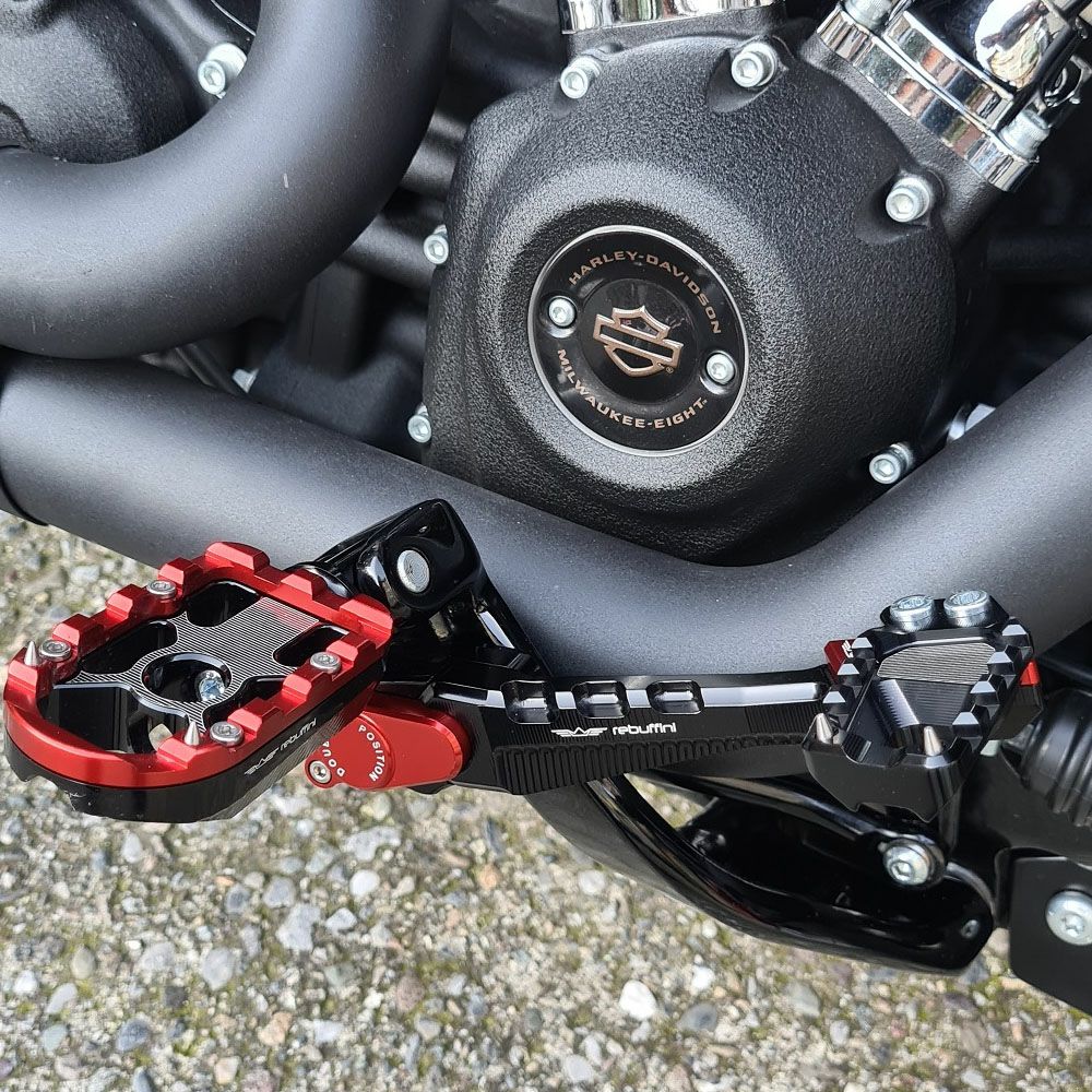 M8 ソフテイル リアブレーキレバーキットV2 Bタイプ (レッド) スピード