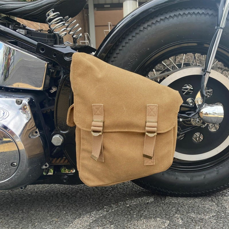 DIN マーケット キャンバス リジッド スイングアームバッグ カーキ